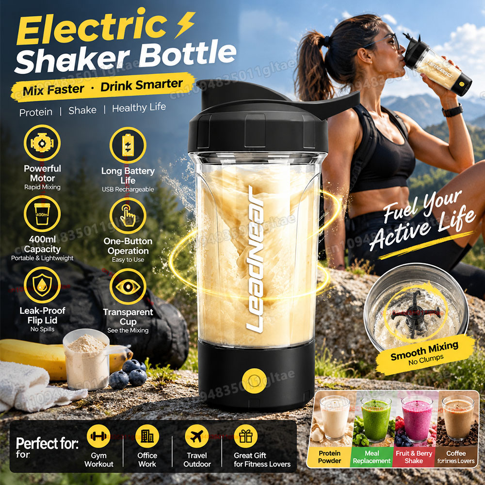 Protein Bar - Elektrikli Blender Bardak, Taşınabilir Blender Bardak,